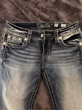 Miss Me Women's Faded Blue Skinny Jeans